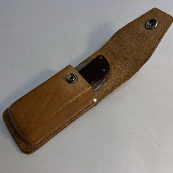 Schrade USA 51OT Old Timer Pocket Lockback Folding Knife 3 3/8 In Blade Sheath - Picture 14 of 15